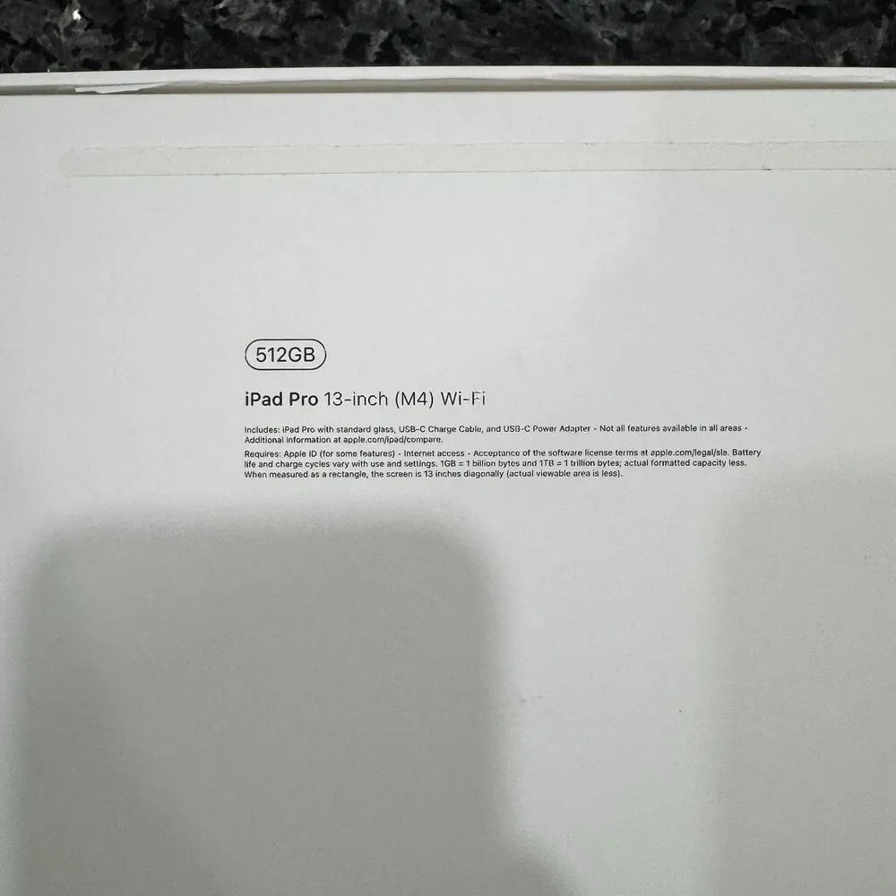iPad Pro M4 13 inch EMPTY BOX ONLY